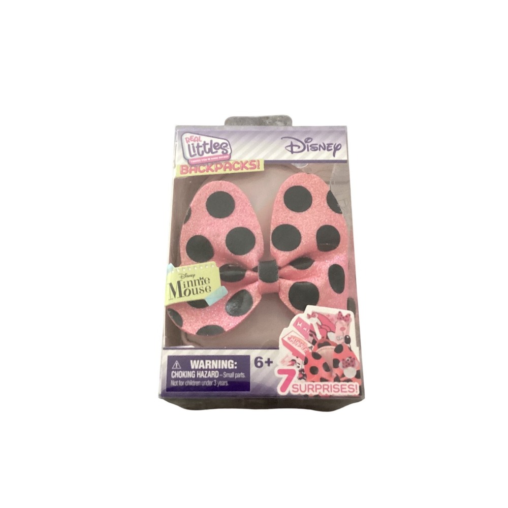 Disney Minnie‎ Mouse Real Littles Backpack Moose Toys Pink Glitter 7 Surprises